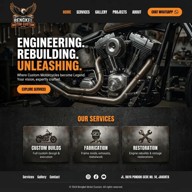 Bengkel Motor Custom